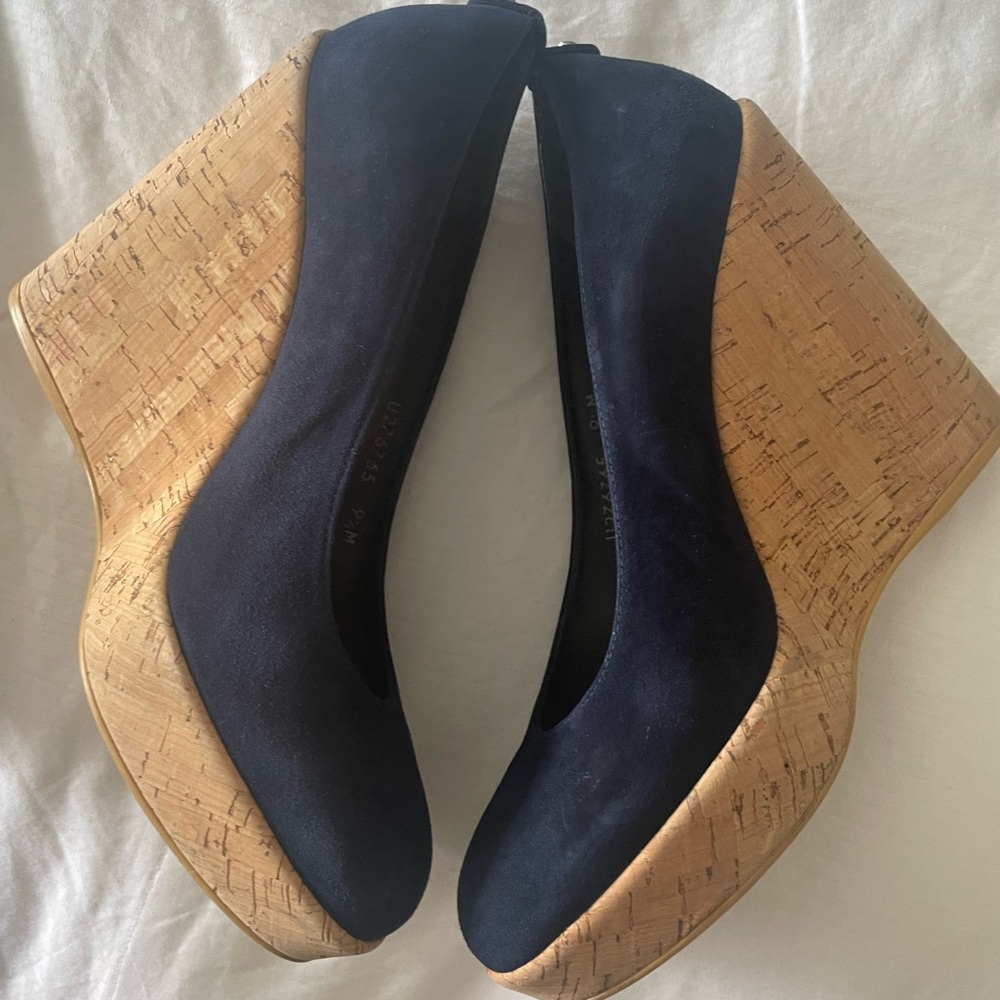Stuart Weitzman Corkswoon Wedges Size 9.5 - image 7